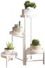 GarveeMore Blumenständer Neu Metall-Pflanzenständer Zusammenklappbares mehrstufiges Blumenregal, Kleine Topfpflanzen-Treppe Display-Regal Mit abnehmbaren Tabletts Bild 2