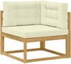vidaXL Outdoor-Sofagarnitur 5 pcs Weiß und Creme 79 x 79 x 37 cm 3386414 Bild 5