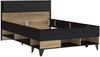 Jugendbett LYA 120 x 200 cm Bett in Mauvella / Cabezone Eiche, Forte Bild 4