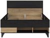 Jugendbett LYA 120 x 200 cm Bett in Mauvella / Cabezone Eiche, Forte Bild 2