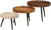 vidaXL Couchtische 3 Stk. Rund Massivholz Mango 352033 Bild 2