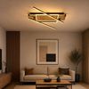 LED Deckenleuchte, Holzoptik, Dreh-Schwenkbar, L 120 cm Bild 3