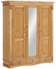 OTTO home Kleiderschrank Teresa 3 Türen, aus massiver Kiefer, Breite 152 cm, mit Spiegel, FSC® Bild 2