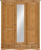 OTTO home Kleiderschrank Teresa 3 Türen, aus massiver Kiefer, Breite 152 cm, mit Spiegel, FSC® Bild 4