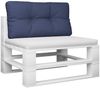 vidaXL Palettenkissen Marineblau 120x40x12 cm Stoff 378035 Bild 3