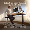 Desktronic HomePro Elektrisch höhenverstellbarer Schreibtisch 200x80cm Schwarz/Eiche mit Memory-Funktion, Anti-Kollisions Technologie, USB-A und USB-C-Ladeanschlüssen Bild 2