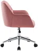 Vente-unique - PEGA Office chair SamtStoff Puderrosa - B 60 cm x H 86 cm76 cm x L 59 cm Bild 5