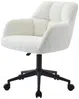 Vente-unique - PEGA Office chair SamtStoff Puderrosa - B 60 cm x H 86 cm76 cm x L 59 cm Bild 2