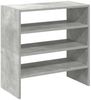 vidaXL Schuhregale 2 Stk. Stapelbar Betongrau 60x30x30,5 cm 858864 Bild 2