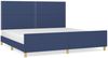 Bettgestell mit Kopfteil Blau 200x200 cm Stoff [3125006] Bild 2
