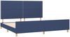 Bettgestell mit Kopfteil Blau 200x200 cm Stoff [3125006] Bild 4