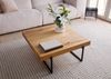 Couchtisch Eiche 90x90x35 natur geölt LOUNGE COLLECTION #03 Bild 2