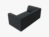 Micadoni Sofa Ruby 2-Sitzer Kord Scala Schwarz Bild 3