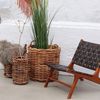 Dickes CL Rattan Korb CESTINO natural D60cm Griffe Pflanzkorb Wäschekorb Bild 5