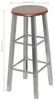 vidaXL Barhocker 4 Stk. Silbern und Braun MDF 277174 Bild 5