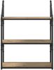 Wandregal, Hängeregal Artisan-Eiche 60 x 21 x 78,5 cm Holzwerkstoff de5937 Bild 5