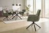 riess-ambiente Drehstuhl SIGNATURE moosgrün/schwarz - Vogue Velours Samt, Metall, mit Armlehne (Einzelartikel, 1 St), 360° drehbar & mit Taschenfederkern - ideal für Esszimmer & Büro Bild 4