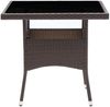 vidaXL Garten-Esstisch Braun Poly Rattan 310552 Bild 2