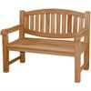 Gartenbank Bergamo Teak Massivholz - Breite: XXL extra stark 120 cm Bild 3