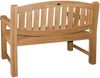 Gartenbank Bergamo Teak Massivholz - Breite: XXL extra stark 120 cm Bild 5