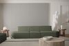 Sofaset Designersofa Set 3-1 MILOT in Stoff Ascot Bukla Moosgrün Bild 2