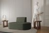 Sofaset Designersofa Set 3-1 MILOT in Stoff Ascot Bukla Moosgrün Bild 3