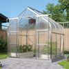 Vitavia Gewächshaus "Dione 5000" inkl. Stahlfundamentrahmen, aluminium eloxiert, 5,0 m²,4 mm HKP Bild 2
