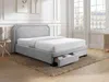 Vente-unique - INASTO Bett Stoff Grau - B 214,5 cm x H 114 cm x L 191 cm Bild 2