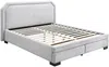 Vente-unique - INASTO Bett Stoff Grau - B 214,5 cm x H 114 cm x L 191 cm Bild 3