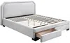 Vente-unique - INASTO Bett Stoff Grau - B 214,5 cm x H 114 cm x L 191 cm Bild 5