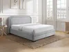 Vente-unique - INASTO Bett Stoff Grau - B 214,5 cm x H 114 cm x L 191 cm Bild 1
