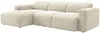 Vente-unique - POGNI Sofa StoffStoff Beige - B 166 cm x H 97 cm x L 287 cm Bild 2