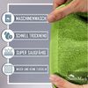 NatureMark 2er Pack Badvorleger Badematte | Premium Qualität | 100% Baumwolle | 50x80 cm | Duschvorleger Duschmatte Doppelpack | (2er Pack 50x80 cm, Apfel grün) Bild 2