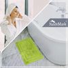 NatureMark 2er Pack Badvorleger Badematte | Premium Qualität | 100% Baumwolle | 50x80 cm | Duschvorleger Duschmatte Doppelpack | (2er Pack 50x80 cm, Apfel grün) Bild 4
