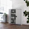 tectake Aktenschrank (Komplettset, 1-St, inkl. Schlüssel) aus pulverbeschichtetem Stahl Bild 2