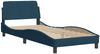 Einzelbettgestell Design für Erwachsene ohne Matratze Blau 90x190 cm Samt d4058e Bild 4
