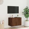 vidaXL TV-Wandschrank mit LED-Leuchten Braun Eichen-Optik 60x35x41 cm 837314 Bild 5