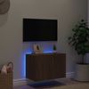 vidaXL TV-Wandschrank mit LED-Leuchten Braun Eichen-Optik 60x35x41 cm 837314 Bild 4