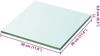vidaXL Regalboden Glas Transparent 30x30 cm 243811 Bild 3