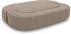 DOMO. collection Sofa 700 019, 2-Sitzer Schlafsofa, Ovale Form, Schlaffunktion, Inklusive Nierenkissen, Federkern Polsterung, 2er Couch, 208 x 115 x 78 (BxTxH), grau Bild 5