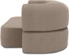 DOMO. collection Sofa 700 019, 2-Sitzer Schlafsofa, Ovale Form, Schlaffunktion, Inklusive Nierenkissen, Federkern Polsterung, 2er Couch, 208 x 115 x 78 (BxTxH), grau Bild 3