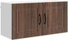 vidaXL Wandschrank PORTO Braun Eichen-Optik 80 x 31 x 40 cm 885292 Bild 2