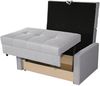 Mirjan24 'Victor Lux II' Sofa, mit Schlaffunktion und Bettkasten, Grau, 85 x 98 x 133 cm Bild 4
