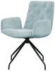 KAWOLA Stuhl NEW CHARME Drehstuhl Esszimmersessel Cord hellblau 87 x 66 x 59 cm Bild 3
