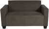 Sofa-Garnitur Couch-Garnitur 2x 2er Sofa Lyon Stoff/Textil ~ braun Bild 3