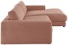 KAWOLA Sofa MADELINE Ecksofa Cord rost Longchair rechts 85 x 190 x 270 cm Bild 3