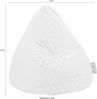 Sitting Point Sitzsack Sitzsack FLUFFY HEARTS XL, Plüschsitzsack mit Herzoptik Bild 3