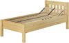 Hohes Holzbett 100x200 Bettrahmen mit Rollrost Seniorenbett Einzelbett V-60.55-10 Federholzrahmen und Matratze inkl. Bild 4