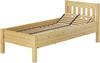 Hohes Holzbett 100x200 Bettrahmen mit Rollrost Seniorenbett Einzelbett V-60.55-10 Federholzrahmen und Matratze inkl. Bild 3