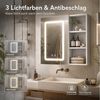 Simurq Badezimmerspiegelschrank Spiegelschrank Bad Mit LED, Offenes Regalen, Wandschrank Hängeschrank (Set, Spiegelschrank Mit LED Beleuchtung, 3 Farbtemperatur Dimmbare) Badezimmer Spiegelschrank Mit Verstellbarer Ablage, Offenes Regalen Bild 3